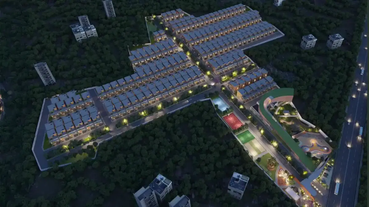 Lake-Estate-Villa-Plots-in-Bangalore-amenties-ariel-view