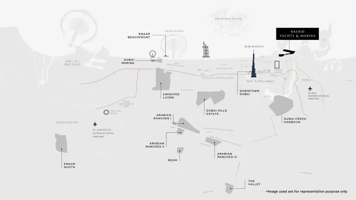 Rashid yancts Marina map
